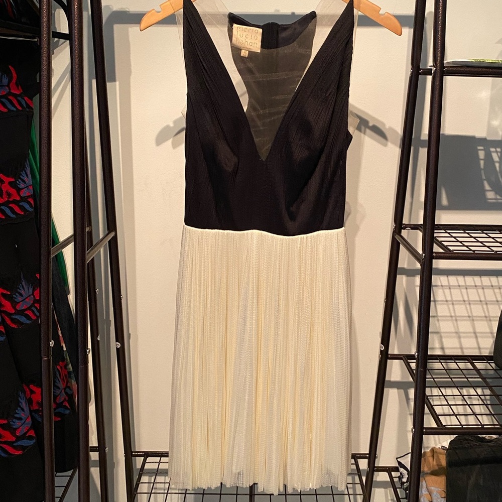 MARIA LUCIA HOHAN SILK DRESS WITH BELT SIZE FR38